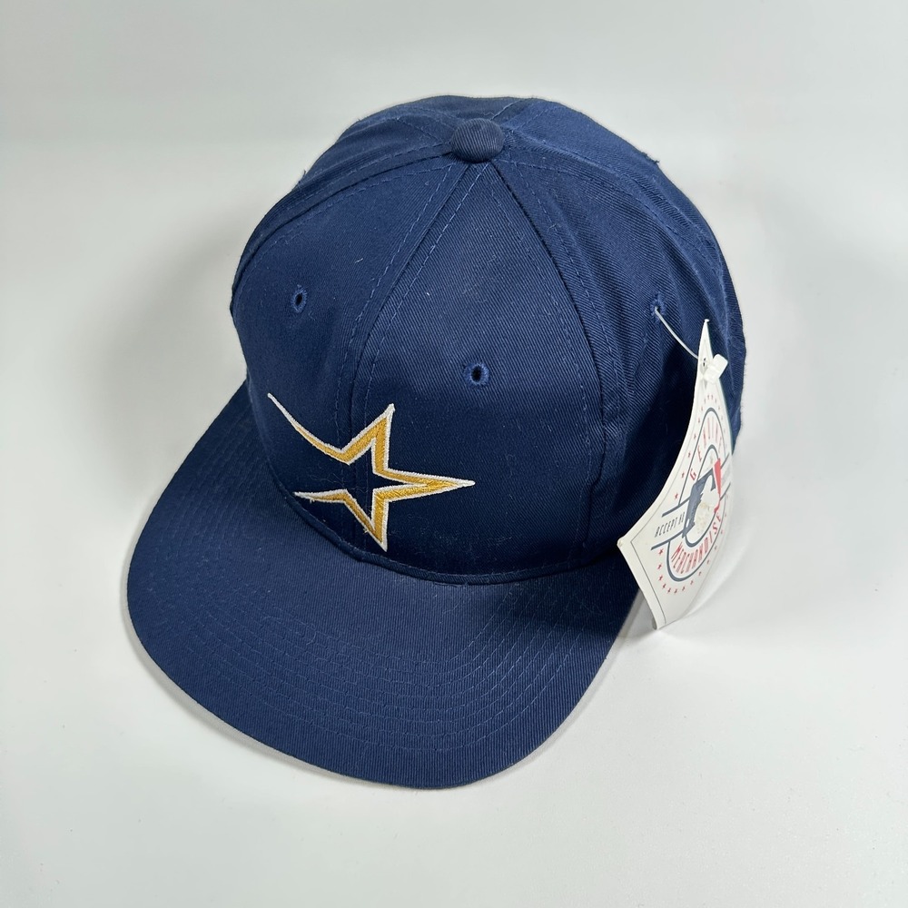 Vintage Houston Astros MLB Snapback Hat NWT Youth Signatures Star Navy Cap